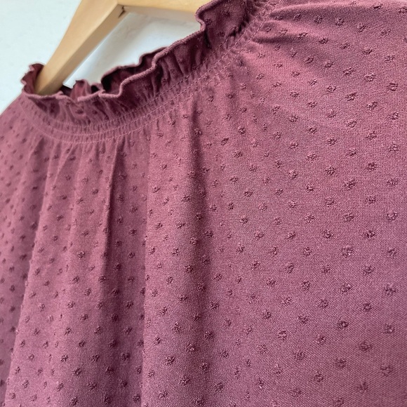 Madewell Texture & Thread Clipdot Ruffle Top - Picture 3 of 9